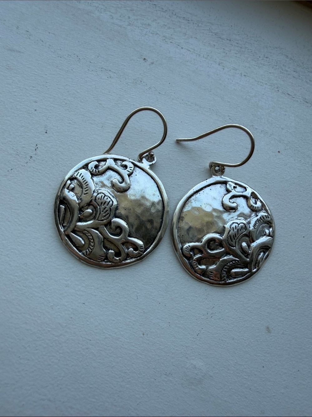Silpada “tidal wave” silver  earrings-boho